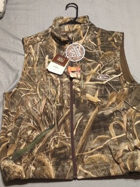 Drake Men's Camouflage Fleece Vest Size M NWT